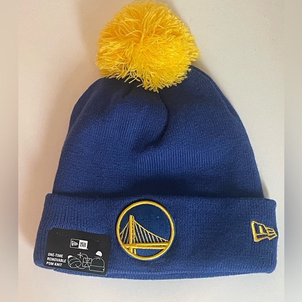 New Era Golden State Warriors Pom Beanie